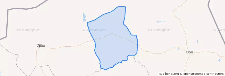 Mapa de ubicacion de Arbinda.