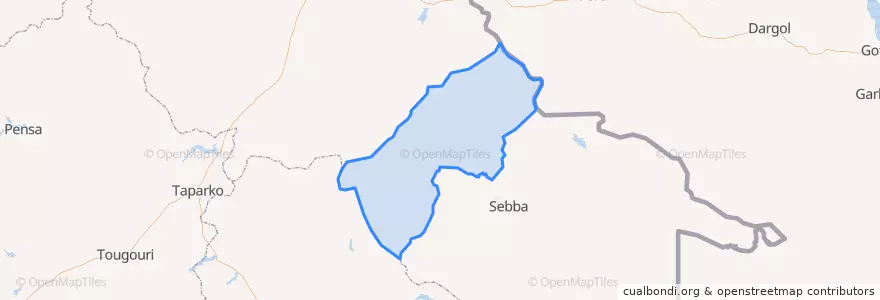 Mapa de ubicacion de Titabé.