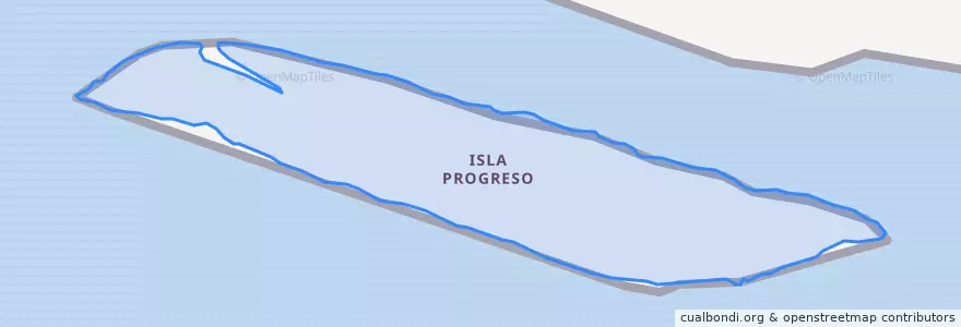 Mapa de ubicacion de Isla Guapurú.