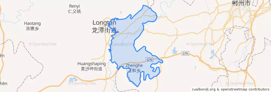 Mapa de ubicacion de 正和镇.