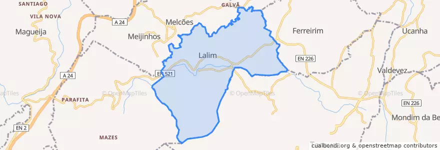Mapa de ubicacion de Lalim.