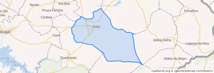Mapa de ubicacion de Soito.