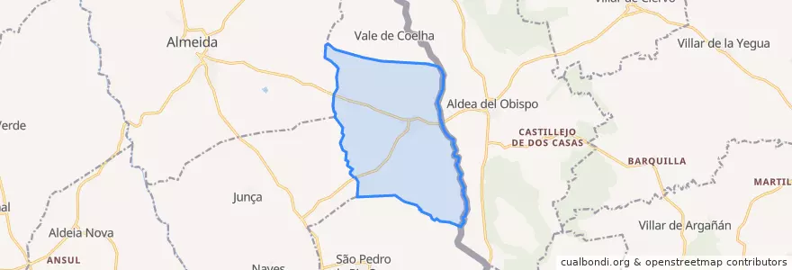 Mapa de ubicacion de Vale da Mula.