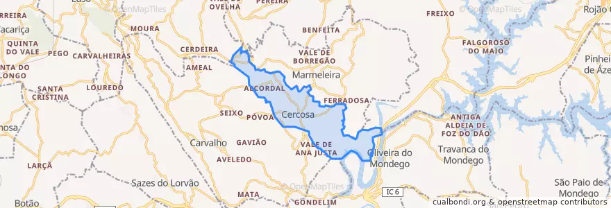 Mapa de ubicacion de Cercosa.