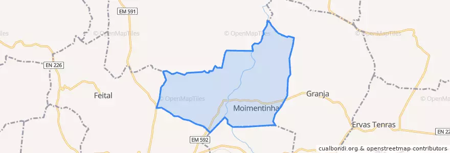 Mapa de ubicacion de Moimentinha.