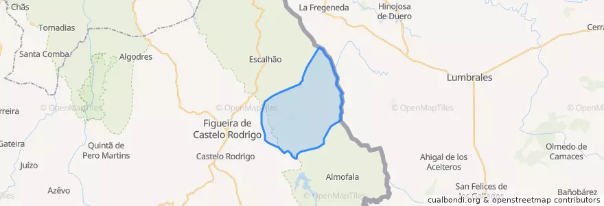 Mapa de ubicacion de Mata de Lobos.