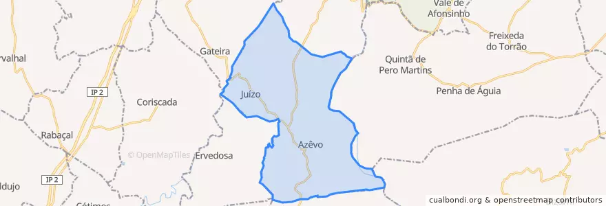 Mapa de ubicacion de Azêvo.