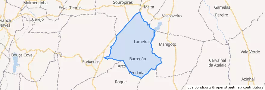 Mapa de ubicacion de Lameiras.