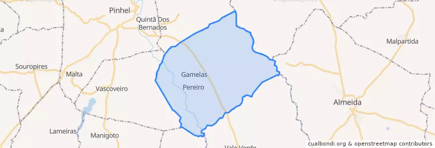 Mapa de ubicacion de Pereiro.