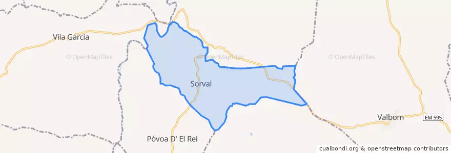 Mapa de ubicacion de Sorval.
