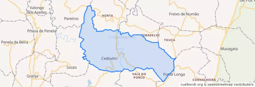 Mapa de ubicacion de Cedovim.