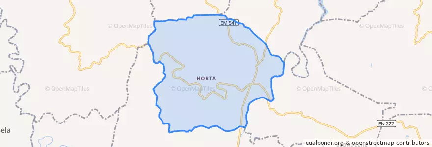 Mapa de ubicacion de Horta.