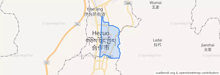 Mapa de ubicacion de 通钦街道.