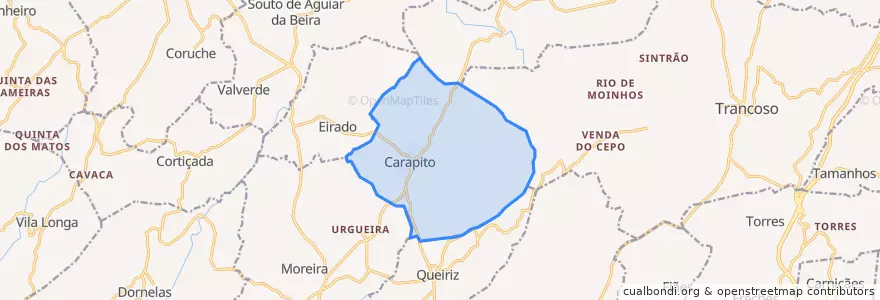 Mapa de ubicacion de Carapito.