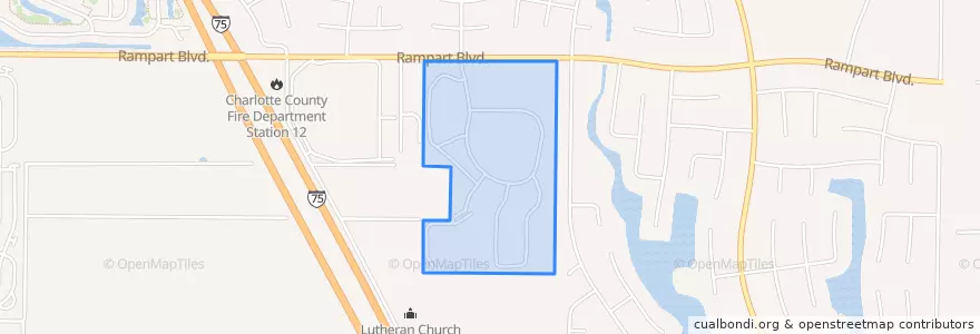 Mapa de ubicacion de Heritage Lake Park Community Development District.
