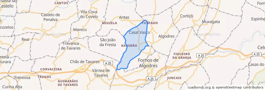 Mapa de ubicacion de Casal Vasco.