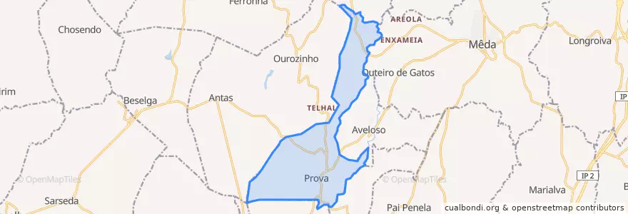 Mapa de ubicacion de Prova.
