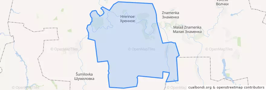 Mapa de ubicacion de Яблоновецкий сельсовет.