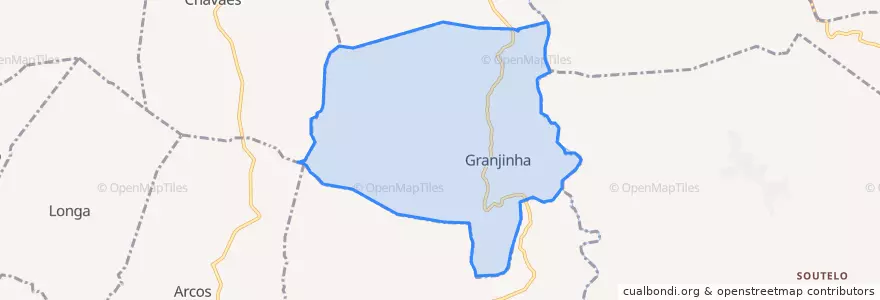 Mapa de ubicacion de U.F Paradela e Granjinha.