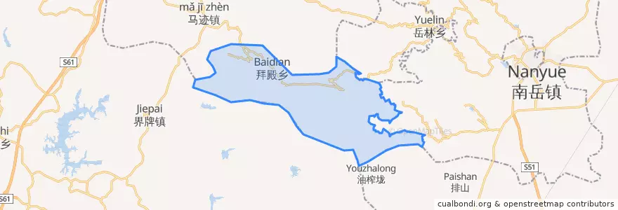 Mapa de ubicacion de 拜殿.