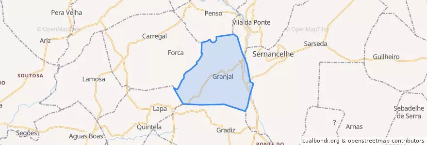 Mapa de ubicacion de Granjal.