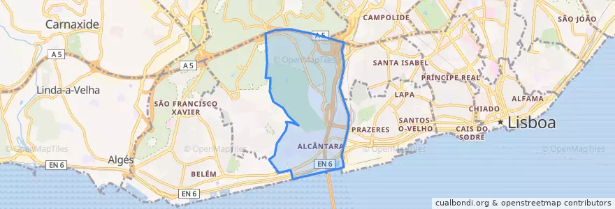 Mapa de ubicacion de Alcântara.