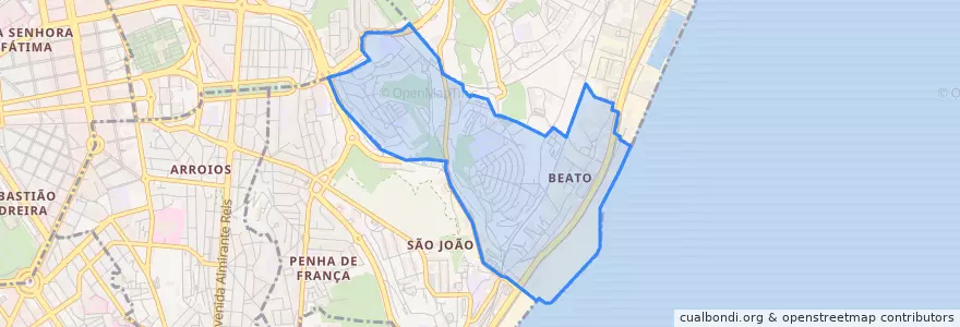 Mapa de ubicacion de Beato.