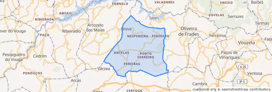 Mapa de ubicacion de Pinheiro.