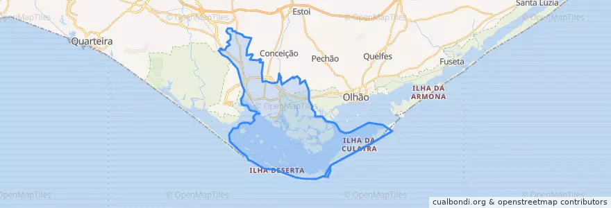 Mapa de ubicacion de Faro.