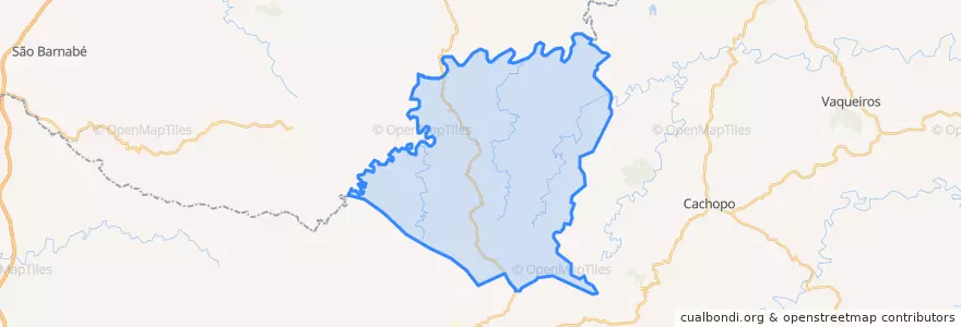 Mapa de ubicacion de Ameixial.