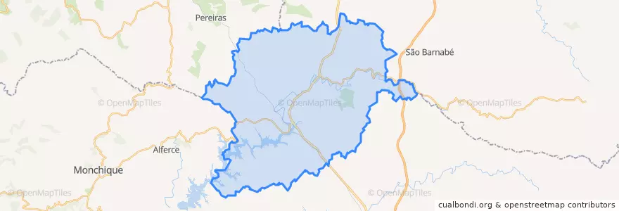 Mapa de ubicacion de São Marcos da Serra.