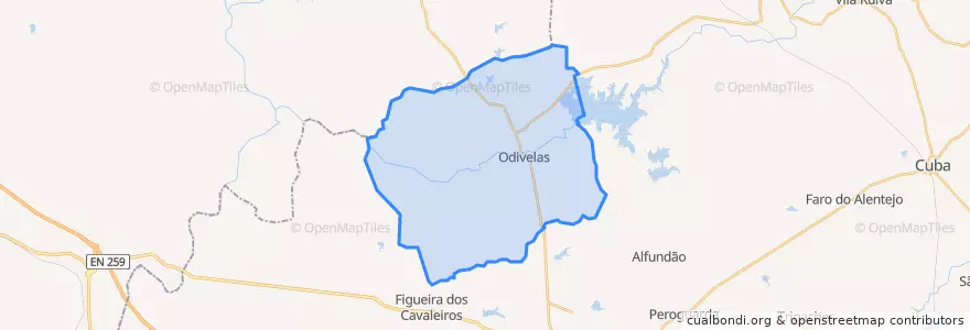 Mapa de ubicacion de Odivelas.