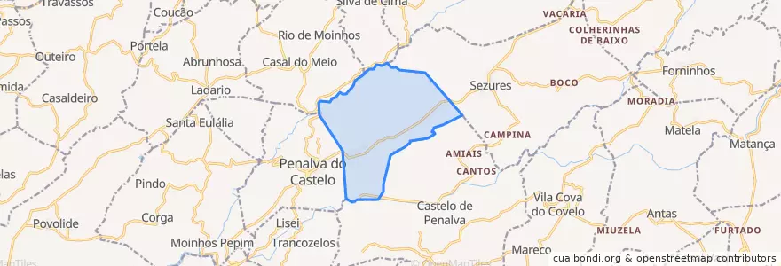Mapa de ubicacion de Esmolfe.