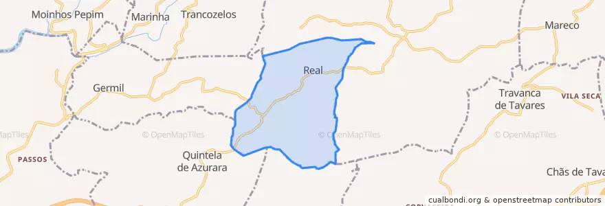 Mapa de ubicacion de Real.