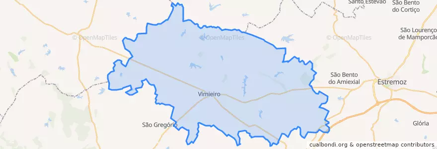Mapa de ubicacion de Vimieiro.