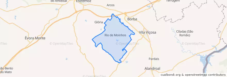 Mapa de ubicacion de Rio de Moinhos.