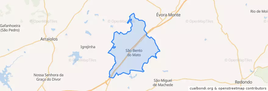 Mapa de ubicacion de São Bento do Mato.