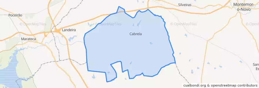 Mapa de ubicacion de Cabrela.