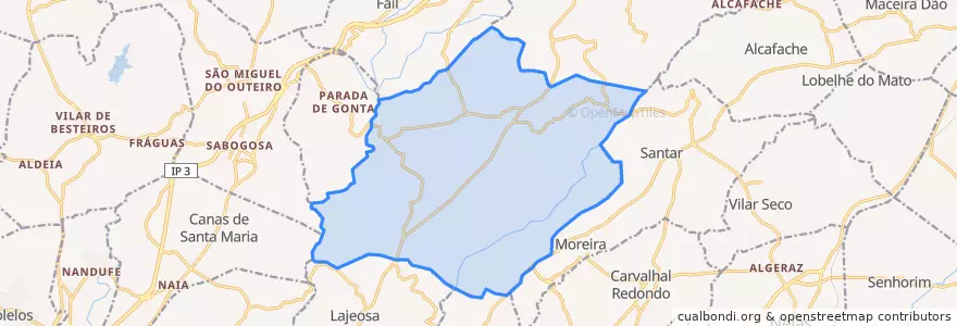 Mapa de ubicacion de Silgueiros.