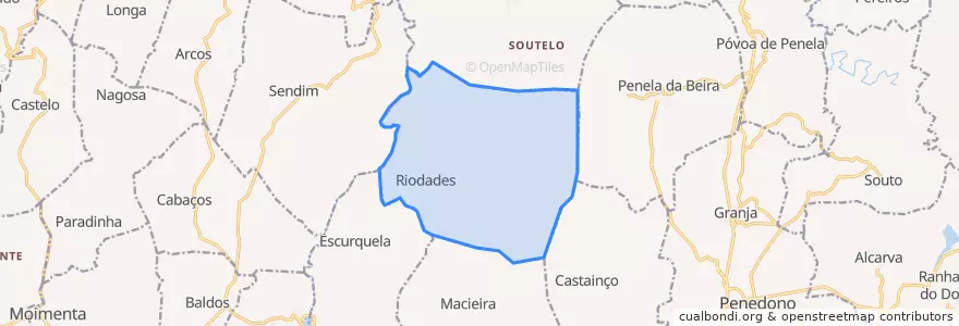 Mapa de ubicacion de Riodades.