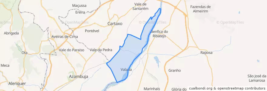 Mapa de ubicacion de Valada.