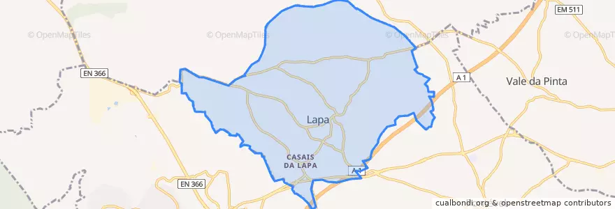 Mapa de ubicacion de Ereira e Lapa.