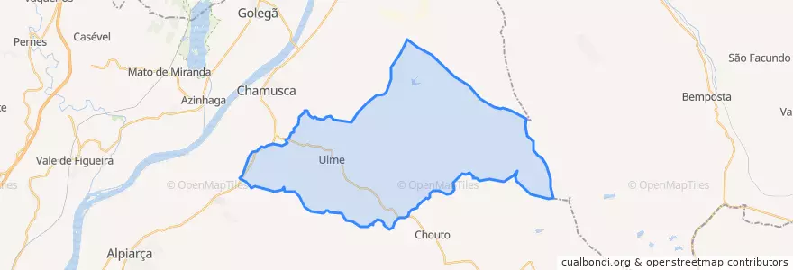 Mapa de ubicacion de Ulme.