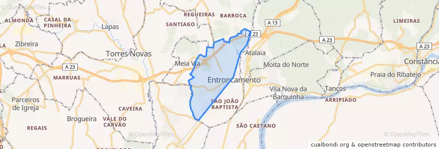 Mapa de ubicacion de Nossa Senhora de Fátima.
