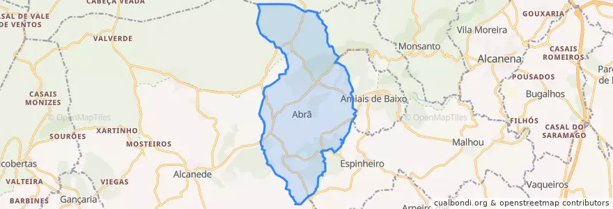 Mapa de ubicacion de Abrã.
