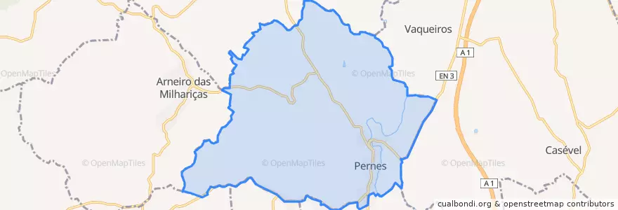 Mapa de ubicacion de Pernes.