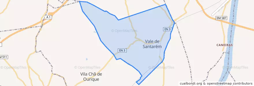Mapa de ubicacion de Vale de Santarém.