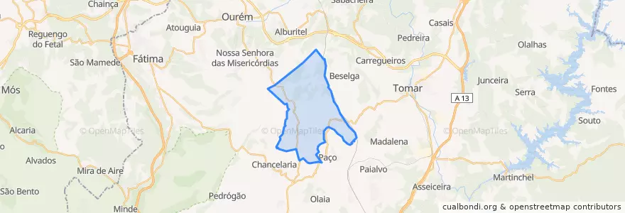 Mapa de ubicacion de Assentiz.