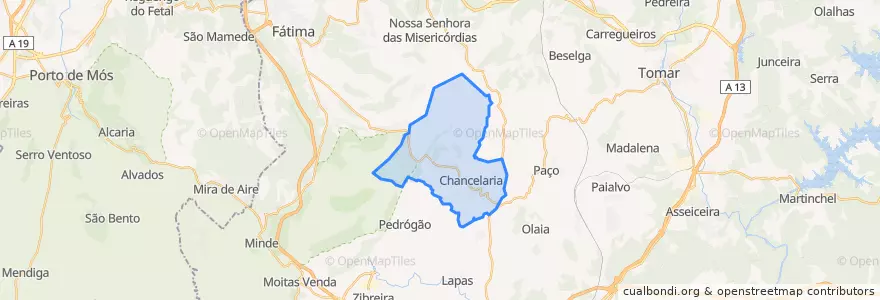 Mapa de ubicacion de Chancelaria.