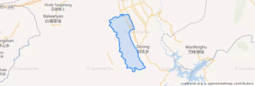 Mapa de ubicacion de Mofenglin.